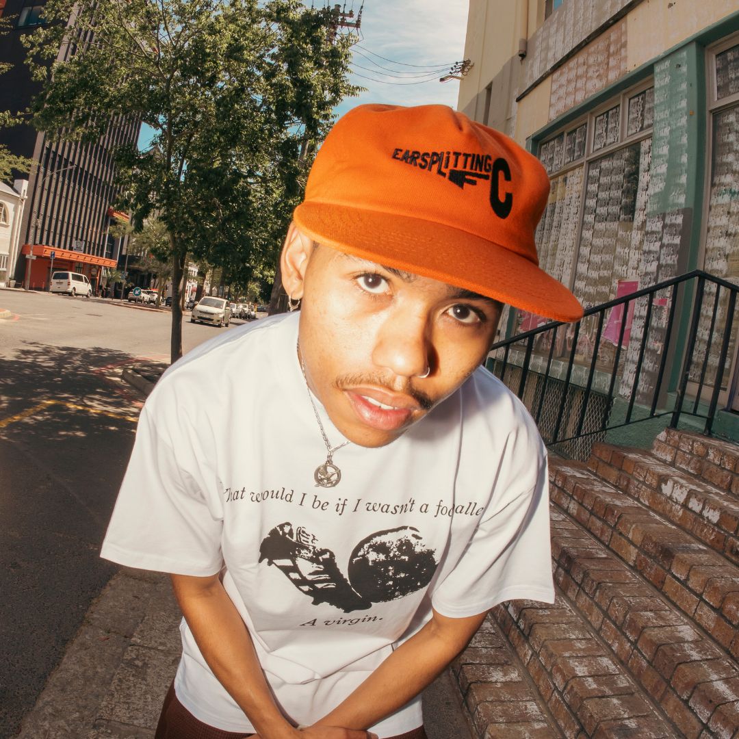 5 Panel Logo Cap in Burnt Orange